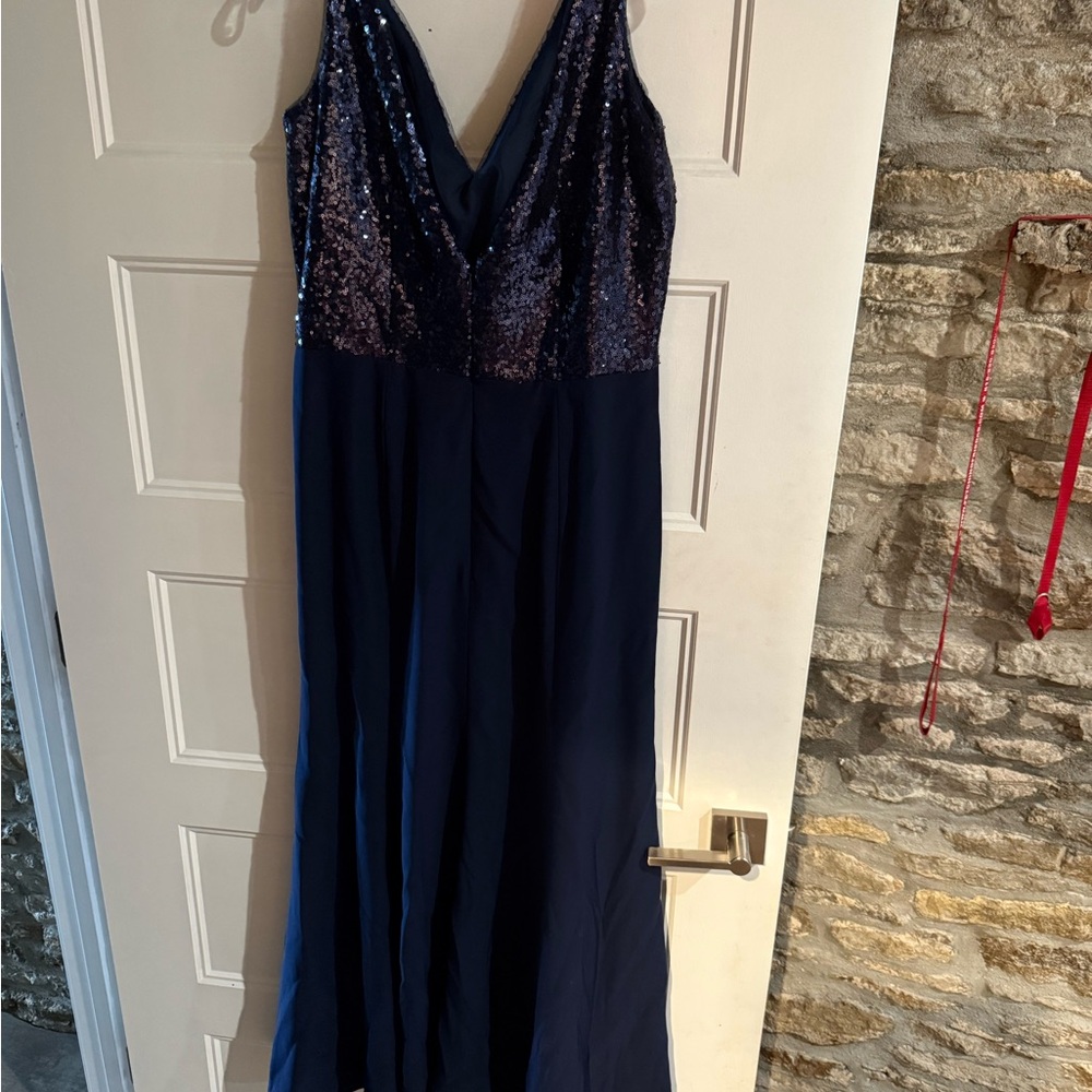 JB by Julie Brown Blue Sequin Embellished Gown